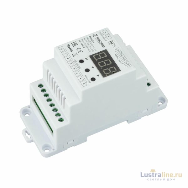 Диммер Arlight SMART-DALI-104-62-ADDR-DIM-DT6-DIN White (12-24V, 4x5A) 028422