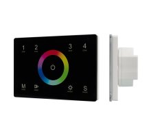 Панель Arlight Sens Smart-P83-RGB Black (230V, 4 зоны, 2.4G) 028403