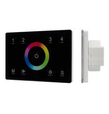 Панель Arlight Sens Smart-P83-RGB Black (230V, 4 зоны, 2.4G) 028403