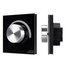 Панель Arlight Smart-P37-Dim-IN Black (230V, 1.2A, Triac, Rotary, 2.4G) 028109