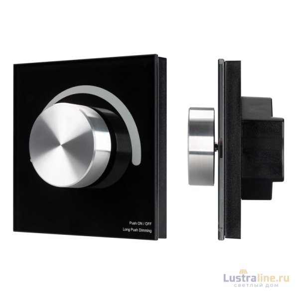 Панель Arlight Smart-P37-Dim-IN Black (230V, 1.2A, Triac, Rotary, 2.4G) 028109