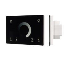 Панель Arlight Sens Smart-P79-Dim Black (230V, 4 зоны, 2.4G) 028399
