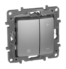 Диммер кнопочный Legrand Etika без нейтрали 400W алюминий 672418
