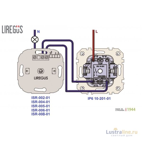 Светорегулятор 40-400Вт Liregus Retro 29-017