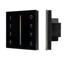 Панель Arlight Sens Smart-P43-Mix Black (230V, 4 зоны, 2.4G) 028137