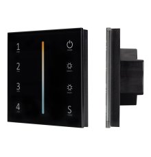 Панель Arlight Sens Smart-P43-Mix Black (230V, 4 зоны, 2.4G) 028137