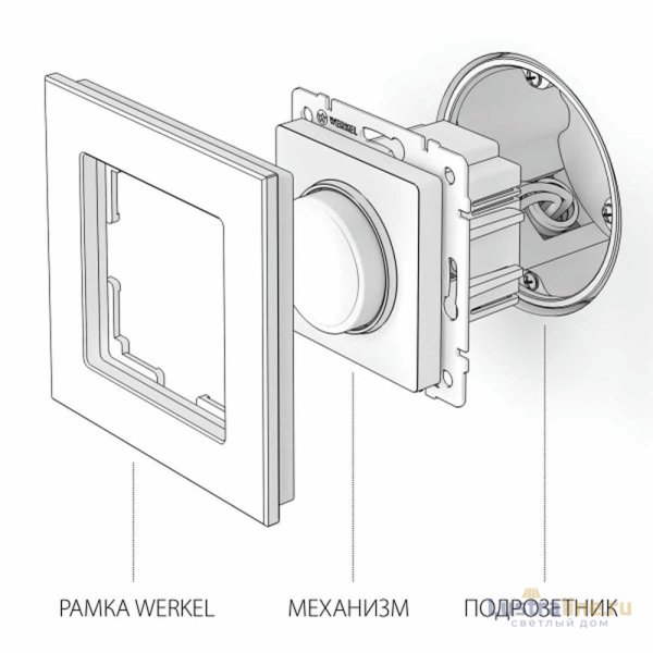 Диммер Werkel шампань W1142011 4690389157202 Диммер Werkel шампань W1142011 4690389157202