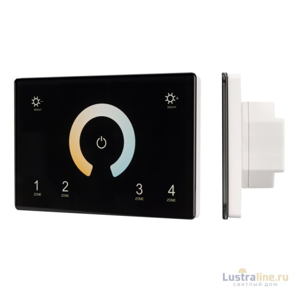 Панель Arlight Sens Smart-P81-Mix Black (230V, 4 зоны, 2.4G) 028401