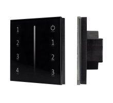 Панель Arlight Sens Smart-P17-Dim Black (230V, 4 зоны, 2.4G) 028129