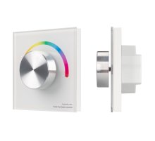 Панель Arlight Smart-P8-RGB-G-IN White (12-24V, 3x4A, Rotary, 2.4G) 033764
