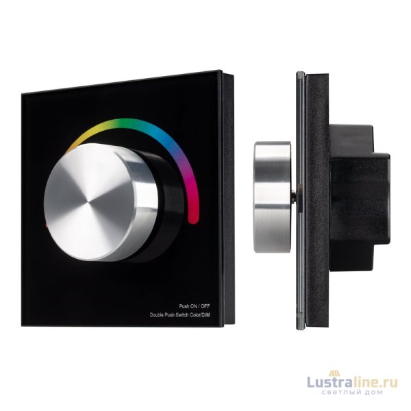 Панель Arlight Smart-P5-RGB-G-IN Black (3V, Rotary, 2.4G) 033757
