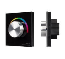 Панель Arlight Smart-P8-RGB-G-IN Black (12-24V, 3x4A, Rotary, 2.4G) 033763