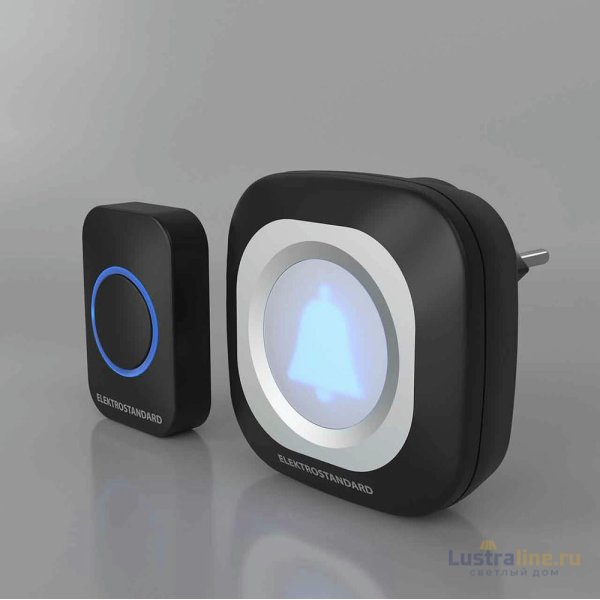 Звонок беспроводной Elektrostandard DBQ25M WL 36M IP44 чёрный 4690389146893