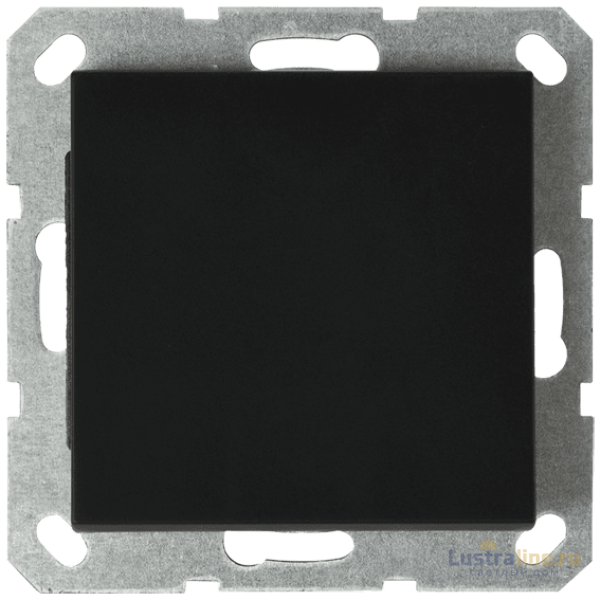 Звонковый механизм Jasmart в комплекте с накладкой 10A 250V черный матовый (soft touch) G3010PB