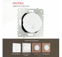 Кнопка дверного звонка Arte Milano 202.36-1.white