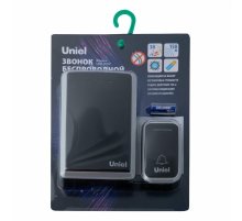 Беспроводной звонок Uniel UDB-017W-R1T1-38S-150M-BL/SL UL-00011374