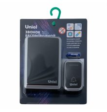 Беспроводной звонок Uniel UDB-017W-R1T1-38S-150M-BL/SL UL-00011374