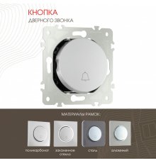 Кнопка дверного звонка Arte Milano 202.36-1.silver