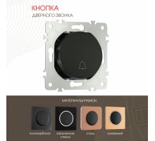 Кнопка дверного звонка Arte Milano 202.36-1.black