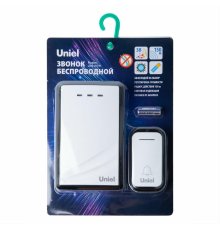Беспроводной звонок Uniel UDB-017W-R1T1-38S-150M-WH/BL UL-00011373