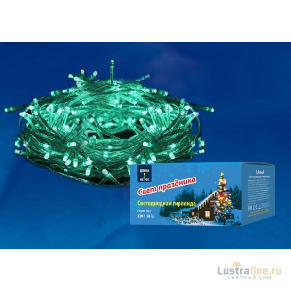 Светодиодная гирлянда Uniel (UL-00005760) зеленый ULD-S0500-050/DTA Green IP20