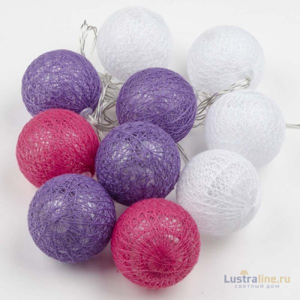 Светодиодная гирлянда Uniel Клубки (UL-00007341) белый ULD-S0200-010/STB/2AA White IP20 Tangles-1 Светодиодная гирлянда Uniel Клубки (UL-00007341) белый ULD-S0200-010/STB/2AA White IP20 Tangles-1