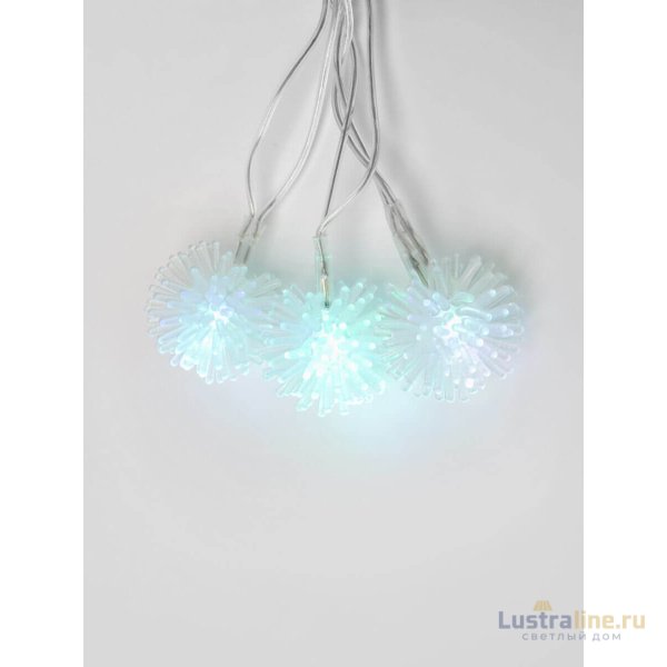 Светодиодная гирлянда (07921) Uniel Шарики 220V разноцветный ULD-S0280-020/DTA RGB IP20 BALLS