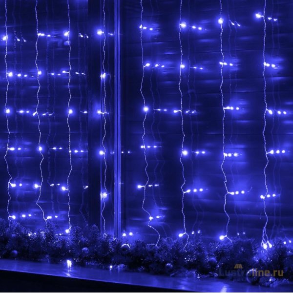 Гирлянда Занавес Uniel ULD-C3020-160/DTA BLUE IP20 UL-00012125