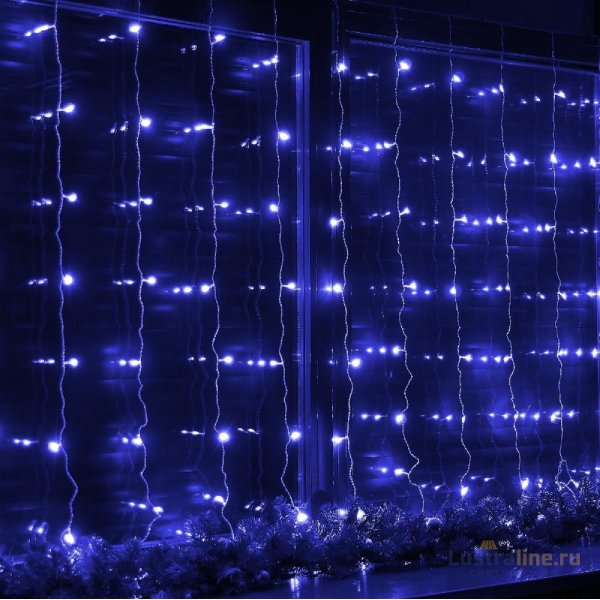 Гирлянда Занавес Uniel ULD-C3020-160/DTA BLUE IP20 UL-00012125