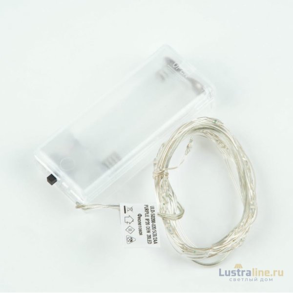 Гирлянда Uniel ULD-S0200-020/SСB/2AA PURPLE IP20 DEW UL-00010897 Гирлянда Uniel ULD-S0200-020/SСB/2AA PURPLE IP20 DEW UL-00010897
