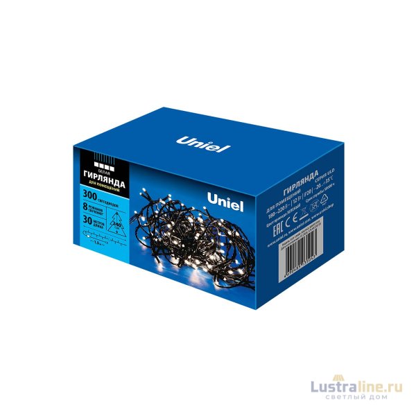 Светодиодная гирлянда Uniel (UL-00007313) белый ULD-S3000-300/DGA White IP20