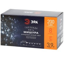 Гирлянда мишура 220V холодный белый ЭРА ENIN - WC Б0047971