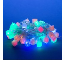 Светодиодная гирлянда (07932) Uniel Кубики 220V разноцветный ULD-S0700-050/DTA MULTI IP20 CUBES-1