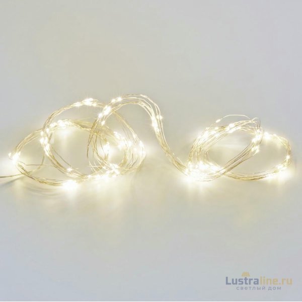 Гирлянда Uniel ULD-E0200-200/STB/3AA WARM WHITE IP44