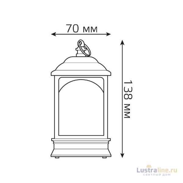 Светодиодный фонарь Снеговик Gauss Holiday HL030