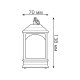 Светодиодный фонарь Снеговик Gauss Holiday HL030