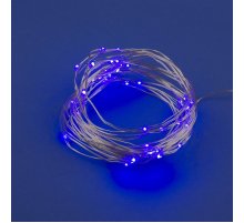 Светодиодная гирлянда Uniel Роса (UL-00007185) фиолетовый ULD-S0500-050/SCB/2AA Purple IP20 Dew