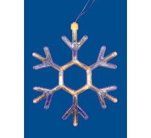 Подвесной светодиодный светильник «Снежинка» Uniel (UL-00007251) ULD-H1819-012/STA/3AAA Warm White IP20 Snowflake
