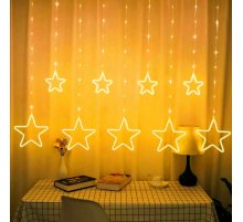 Светодиодная гирлянда занавес ЭРА Неоновые звезды ЕGNIG Б0051877