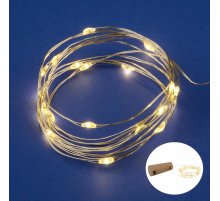 Гирлянда Uniel ULD-S0200-020/SСR/3LR WARM WHITE IP20 WINESTOPPER UL-00010903