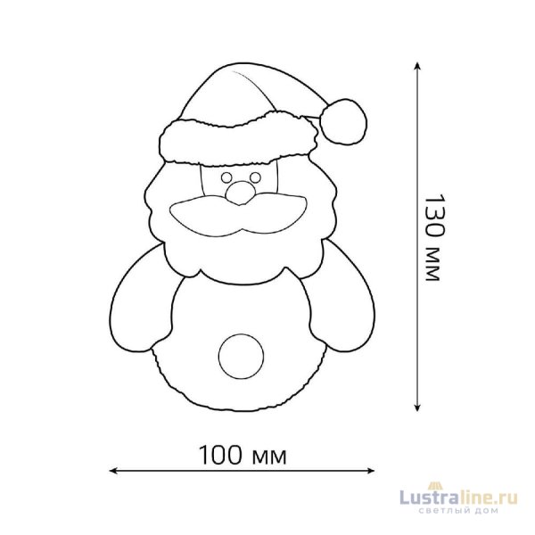 Фигурка светодиодная Дед Мороз Gauss Holiday HL001 Фигурка светодиодная Дед Мороз Gauss Holiday HL001