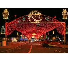 Светодиодная гирлянда (06741) Uniel занавес 220V красный ULD-C2030-240/DTA RED IP20