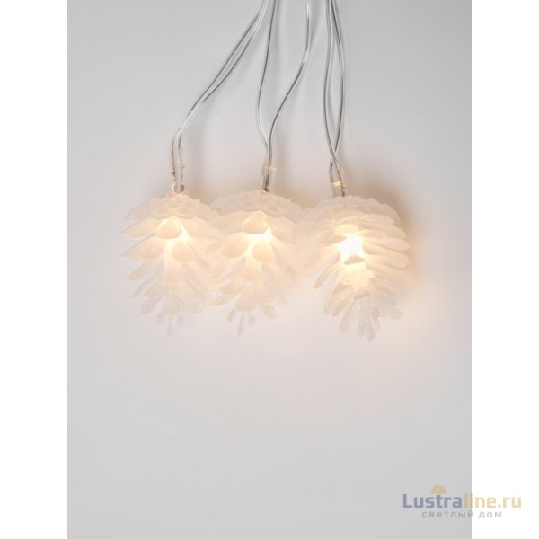 Светодиодная гирлянда (09582) Uniel шишки 220V белый ULD-S0280-020/DTA Warm White IP20 PINE CONES