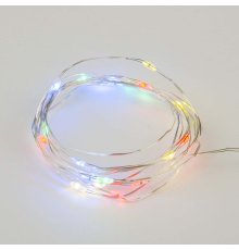 Светодиодная гирлянда Uniel Роса (UL-00007247) разноцветный ULD-S0200-020/DTB/3AA/RC RGB IP20 Dew