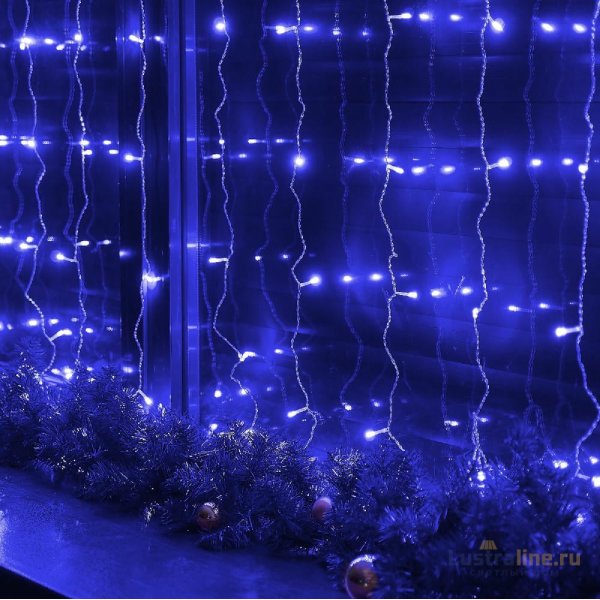 Гирлянда Занавес Uniel ULD-C3020-160/DTA BLUE IP20 UL-00012125