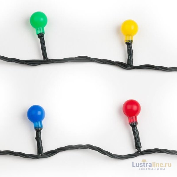 Светодиодная гирлянда (07929) Uniel 220V разноцветный ULD-S0800-100/DGA MULTI IP20 COLORBALLS
