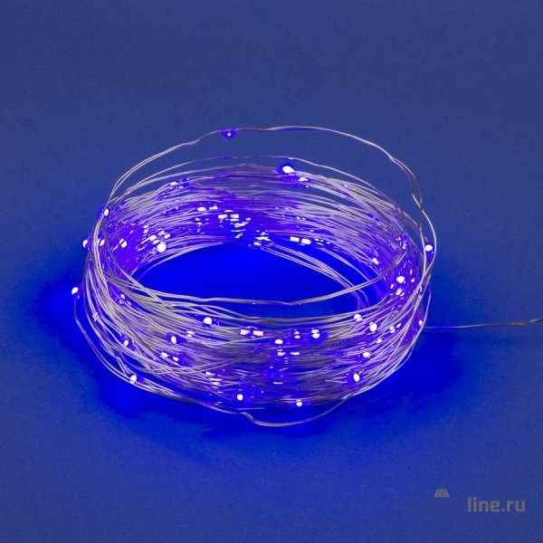 Светодиодная гирлянда Uniel Роса (UL-00007187) фиолетовый ULD-S1000-100/SCB/3AA Purple IP20 Dew