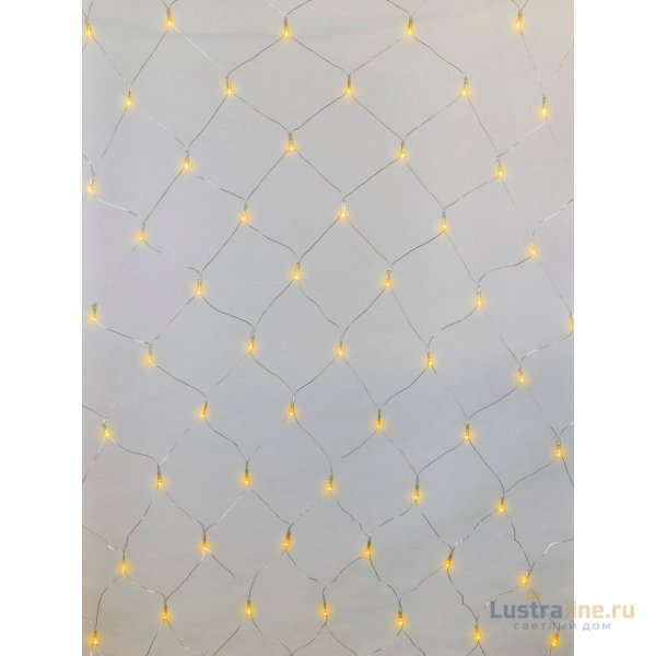 Светодиодная гирлянда (07939) Uniel сетка 220V желтый ULD-N2520-240/DTA YELLOW IP20