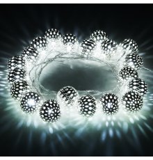 Светодиодная нить Eurosvet 400-003 хром/белый с эффектом мерцания 2,8м IP20