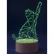 Фигурка светодиодная «Кошка» Uniel (UL-00007419) ULI-M501 RGB/3AAA Catty/White